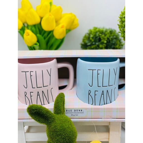 Rae Dunn New Easter Spring Jelly Beans Mug Set - Picture 2 of 2